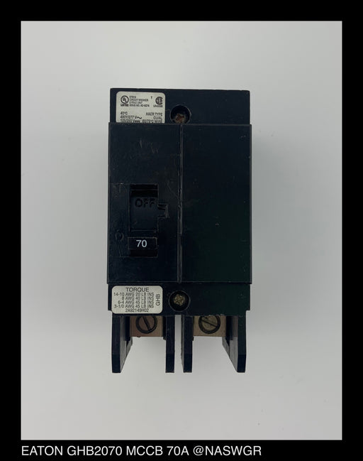 Eaton GHB2070 Molded Case Circuit Breaker ~ 70 Amp - Unused Surplus