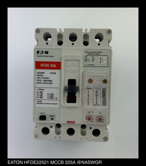 Eaton HFDE322521 Molded Case Circuit Breaker - 225 Amp - Unused