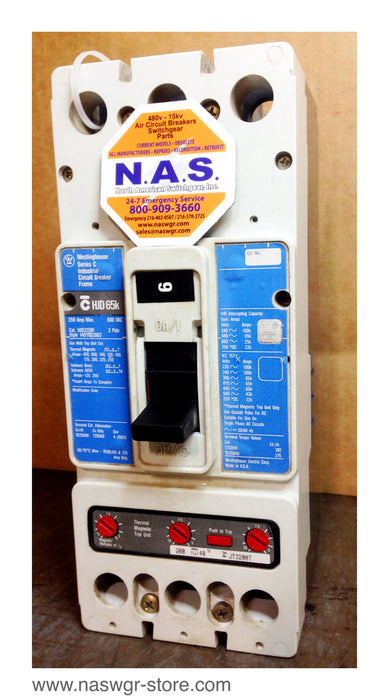 Westinghouse HJD3250F Molded Case Circuit Breaker ~ 200 Amp