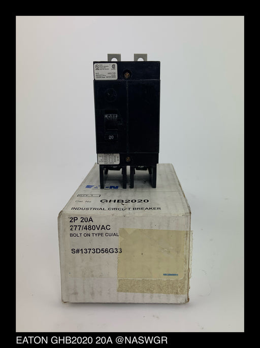 Eaton GHB2020 Molded Case Circuit Breaker ~ 20 Amp - Unused Surplus