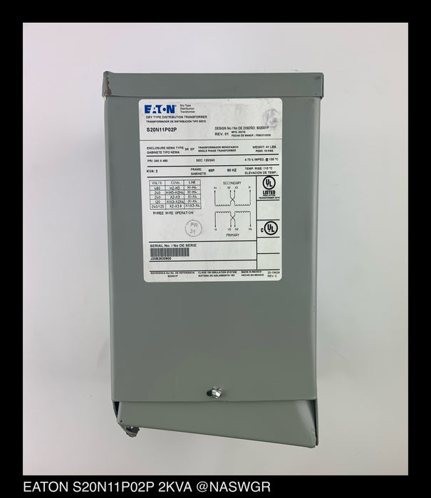 S20N11P02P - Eaton - Transformer