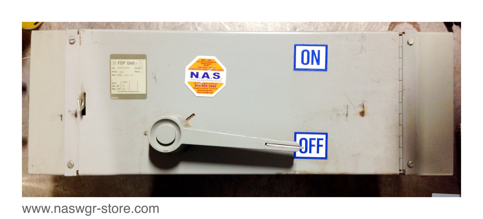 Westinghouse FDPS324R Fusible Panelboard Switch - 200 Amp