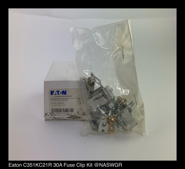 Eaton C351KC21R Freedom NEMA Fuse Clip Kit ~ 30 Amp - Unused Surplus