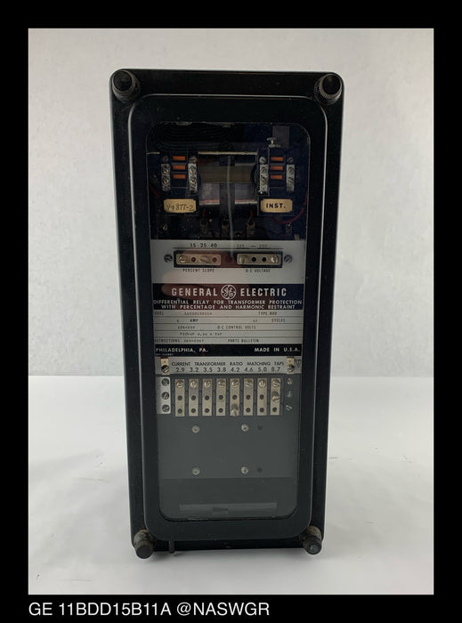 GE 12BDD15B11A Transformer Differential Relay - 5 Amp