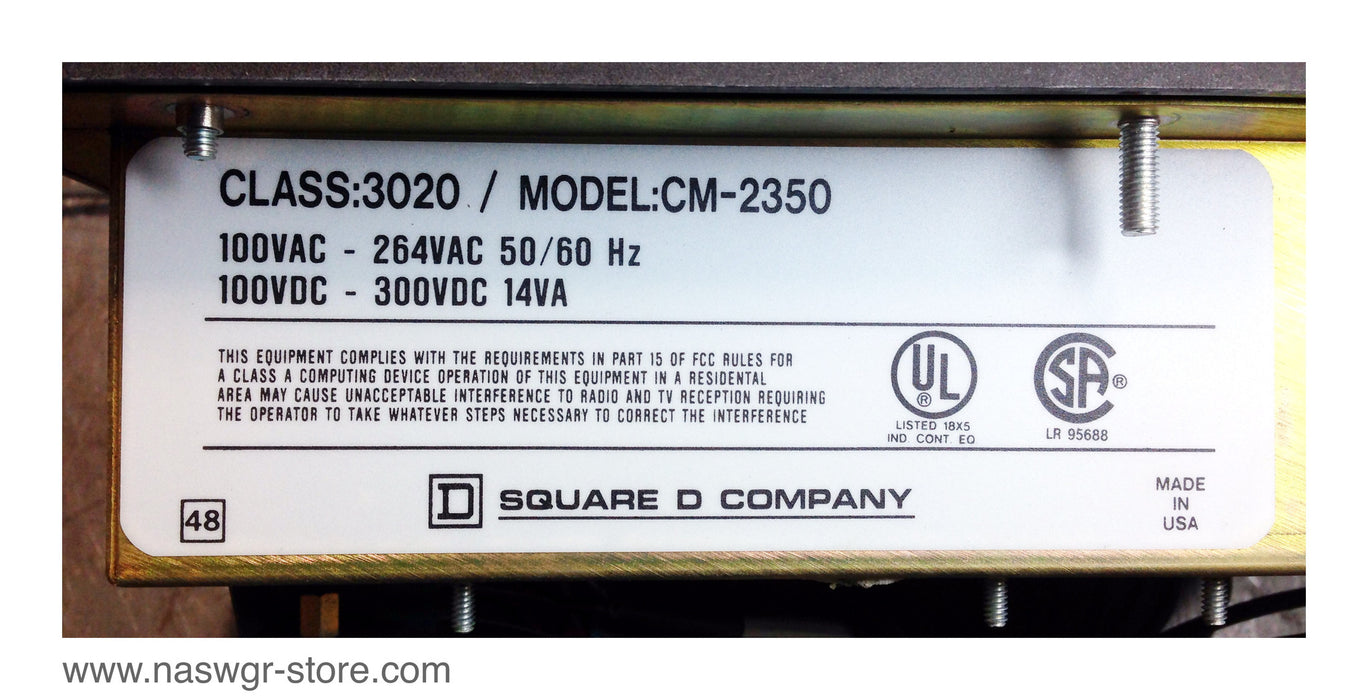 CM-2350 - Square D CM-2350 PowerLogic Circuit Monitor - Class 3020