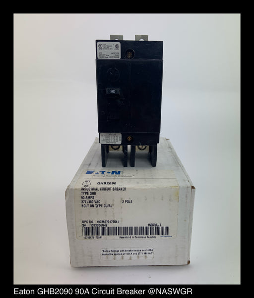 Eaton GHB2090 Molded Case Circuit Breaker ~ 90 Amp - Unused Surplus