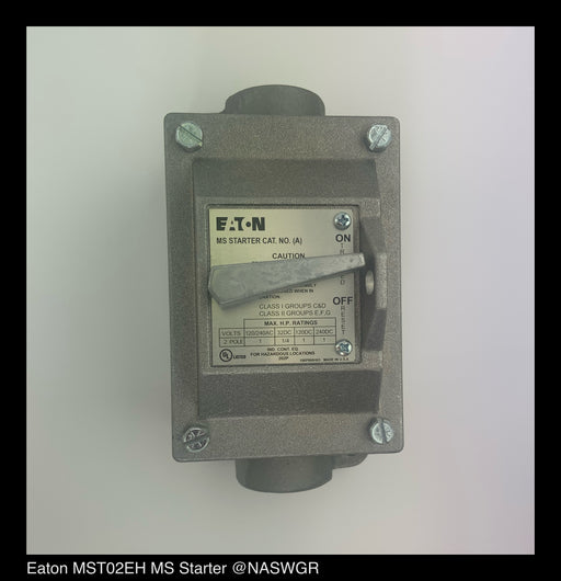 Eaton MST02EH MS Motor Starter - SIZE0/NEMA7,9 - Unused