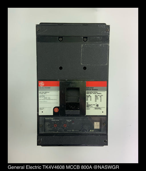 General Electric TK4V4608 Molded Case Circuit Breaker - 800 Amp