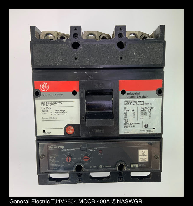 General Electric TJ4V2604 Molded Case Circuit Breaker - 400 Amp