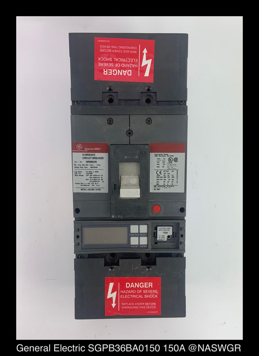 General Electric SGPB36BA0150 Molded Case Circuit Breaker ~ 150 A