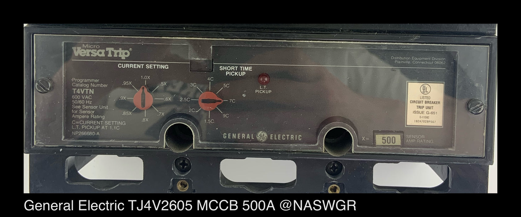 General Electric TJ4V2605 Molded Case Circuit Breaker ~ 500 Amp