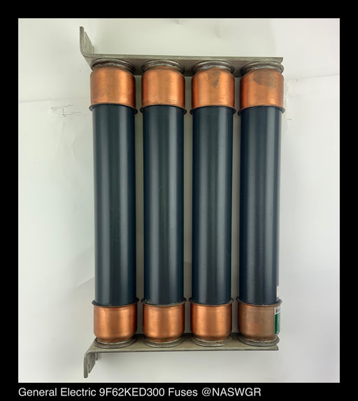 GE EJ0-1 300E ~ General Electric 9F62KED300 Fuses ~ 300 Amps Size DDDD ~ USED/TESTED