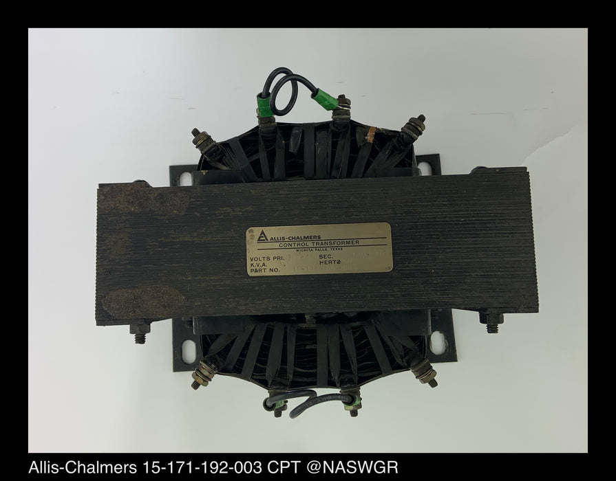 Allis Chalmers 15-171-192-003 Control Transformer