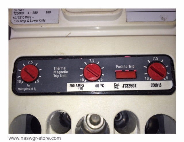 Cutler-Hammer JD3250F Molded Case Circuit Breaker - 250 Amp