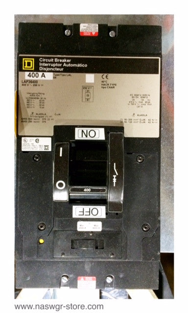 Square D LAP36400 Molded Case Circuit Breaker - 400 Amp