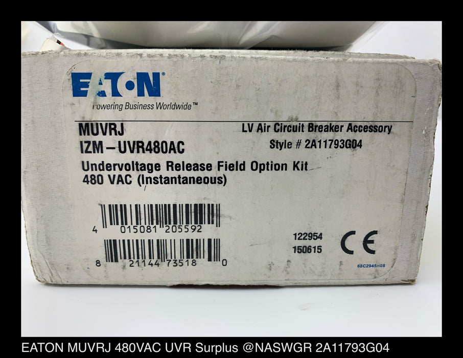 Eaton Magnum MUVRJ Undervoltage Device ~ 480vAC - Unused Surplus