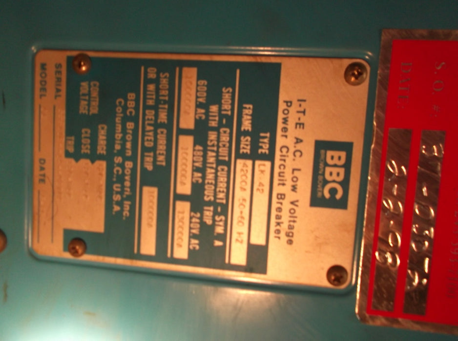 LK-42 ITE AC Low Voltage Power Circuit Breaker