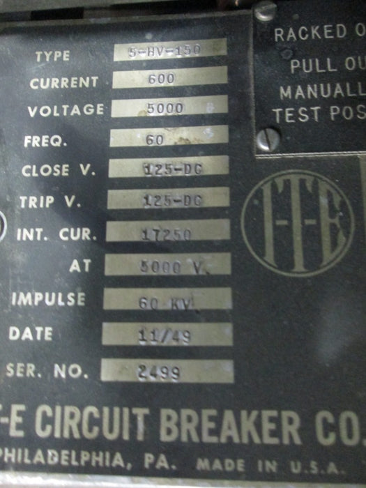 5HV150 - ITE - Circuit Breaker