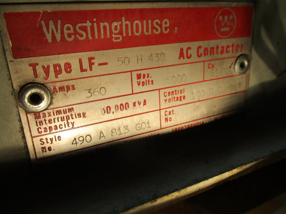 LF-50H430 Westinghouse AC Contactor