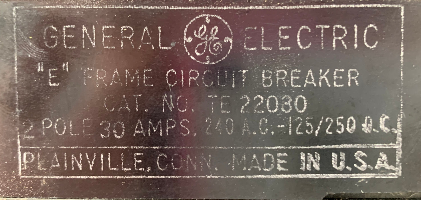 TE22030 - General Electric Circuit Breakers