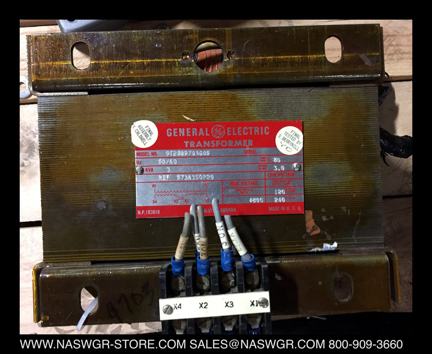 9T28B9703G05 ~ GE Control Power Transformer 9T28B9703G05 ~ 3 KVA