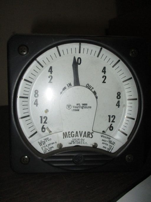 Westinghouse- 62730-6 12/6 Megavars Meter