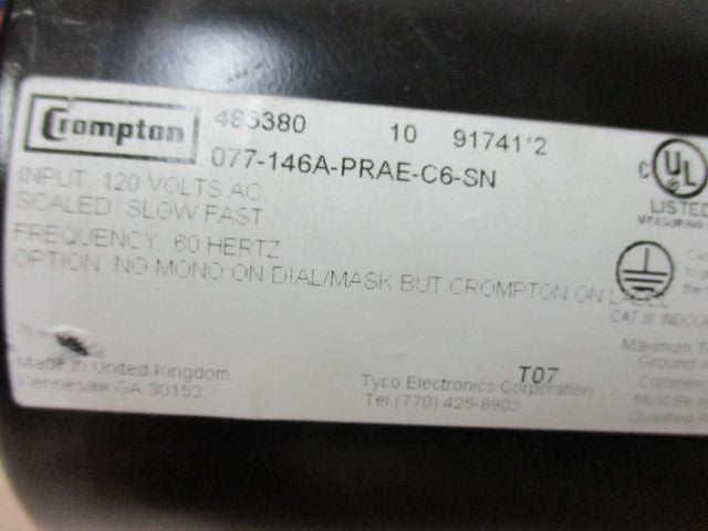 077-146A-PRAE-C6-SN - Crompton - Synchroscope Meter