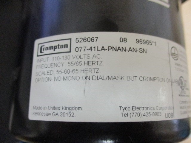 077-41LA-PNAN-AN-SN - Crompton - 65 Hz Meter