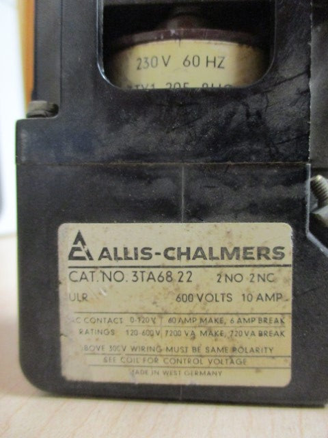 3TA6822 - Allis Chalmerrs - Control Relay