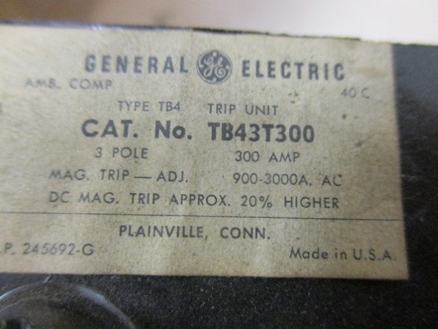 GE Tri-Break TB43T300 Magnetic Trip - 300 Amp