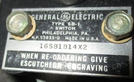 16SB1B14X2 - General Electric - Switch