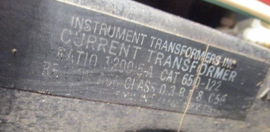 650-122 - Instrument Transformers - Cell Current Transformer