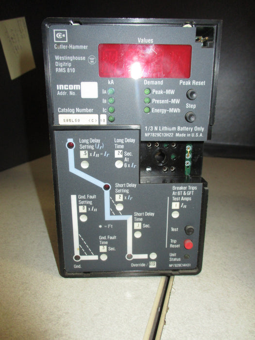 S85LSG (C) - Cutler Hammer - Digitrip RMS 810