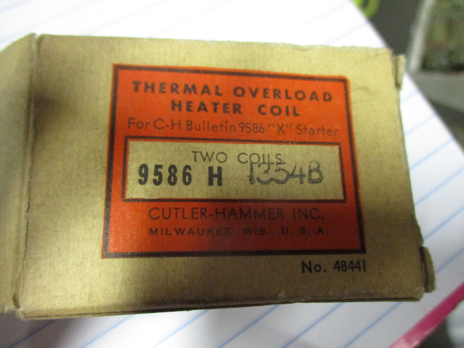 9586H13454B - Cutler Hammer - Thermal Overload Heater Coil