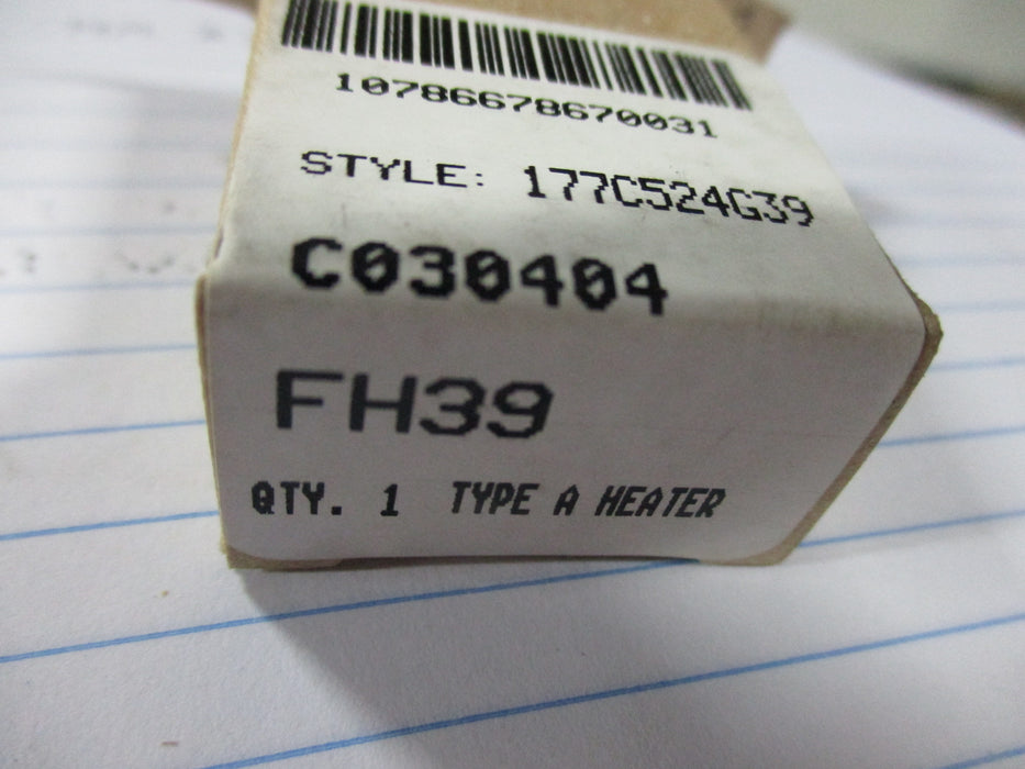 FH39 / 177C524G39 - Cutler Hammer - FH39 Heater