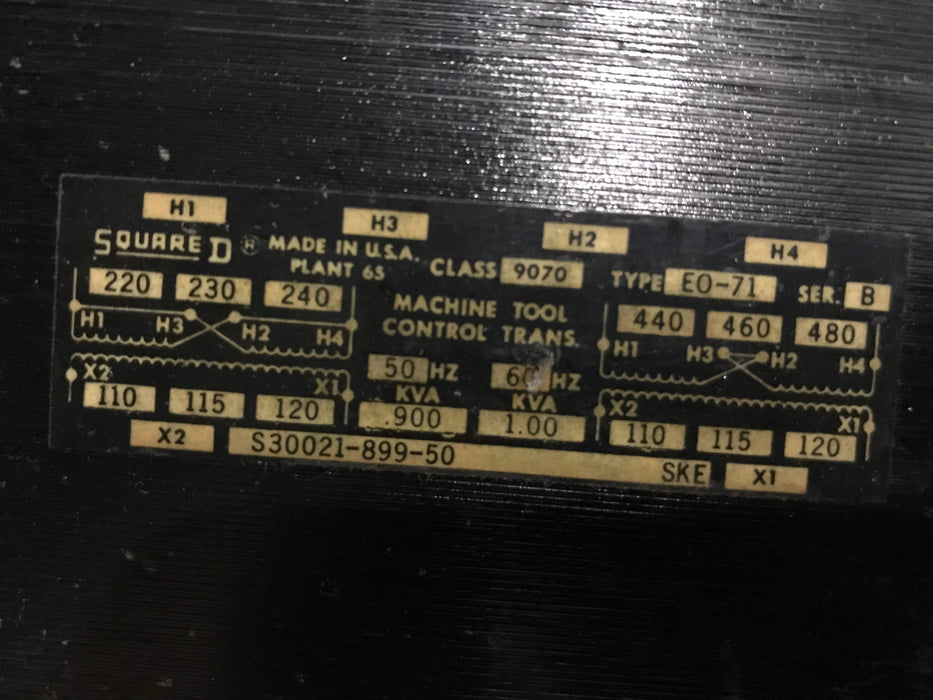 S30021-899-50 SKE - Square D - EO-71 Machine Tool Control Transformer