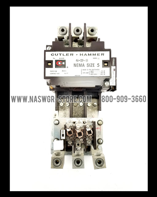 Cutler Hammer A10GN0 Nema Size 5 Contactor