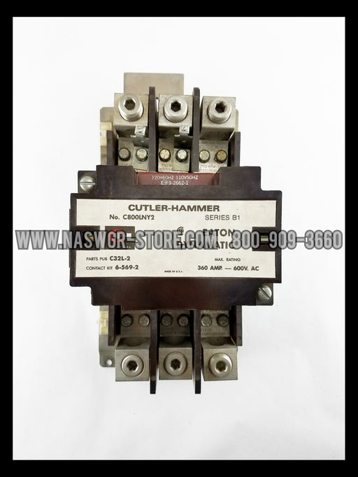 Cutler Hammer C800LNY2 Nema Size 5 Contactor