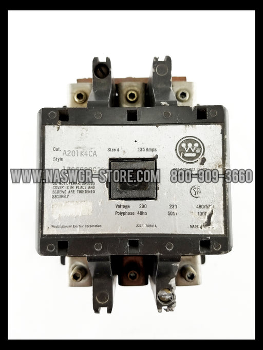 Westinghouse A201K4CA Contactor