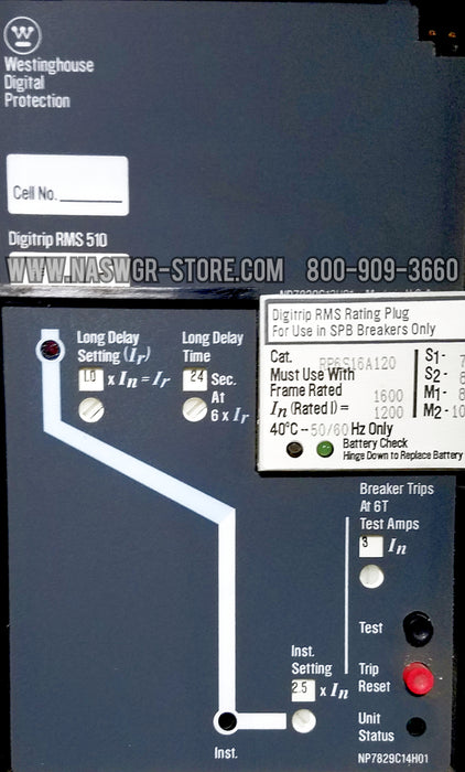 Westinghouse SPB-65 Circuit Breaker (M/O,D/O) - 1200 Amp