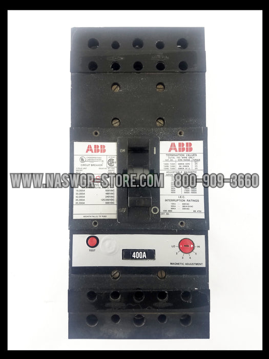 ABB JSB63400 Molded Case Circuit Breaker - 400 Amp