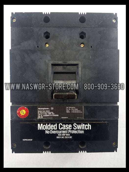 Westinghouse LA3600NW Molded Case Switch