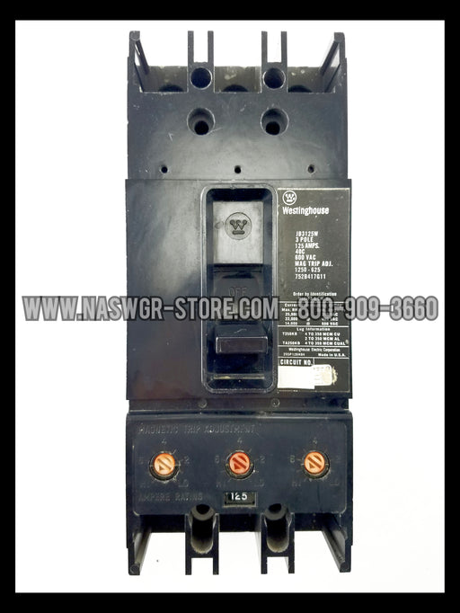 Westinghouse JB3125W Molded Case Circuit Breaker - 125 Amp