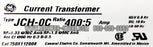 General Electric 750X112008 400:5 Current Transformer