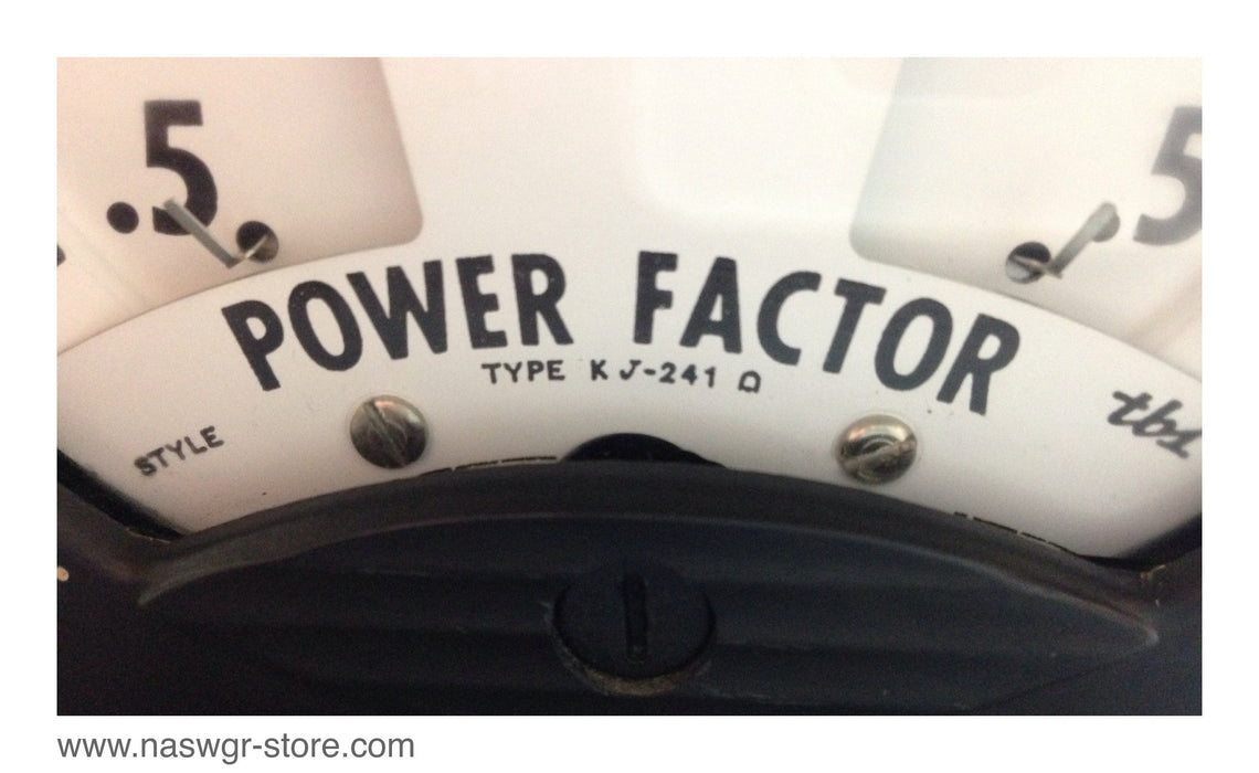 KJ-241 , Westinghouse KJ-241 Power Factor Meter , .9- .5 , KJ-241 , KJ241