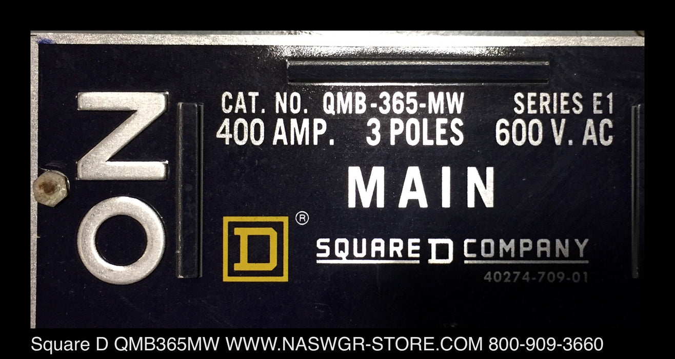 Square D QMB365MW Panelboard Switch ~ 400 Amp