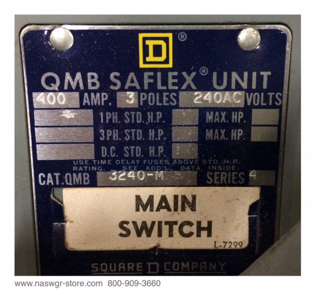 QMB3240M - Square D QMB3240-M Saflex Unit ~ 400 Amp