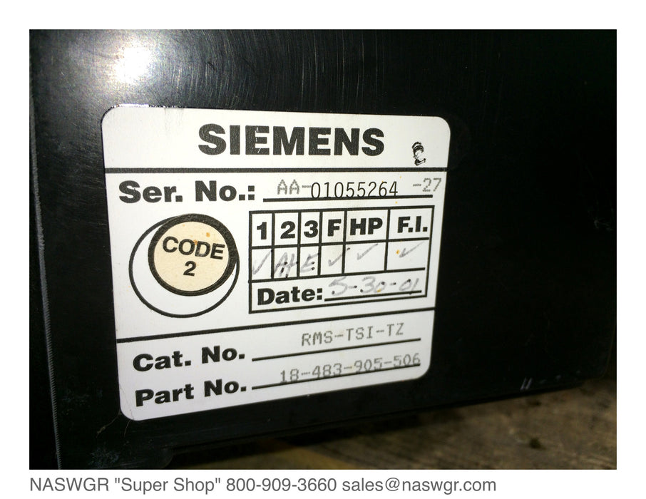 RLAS1EAIXLA06X-GB1 ~ Siemens RL-1600 Circuit Breaker 1600 Amp