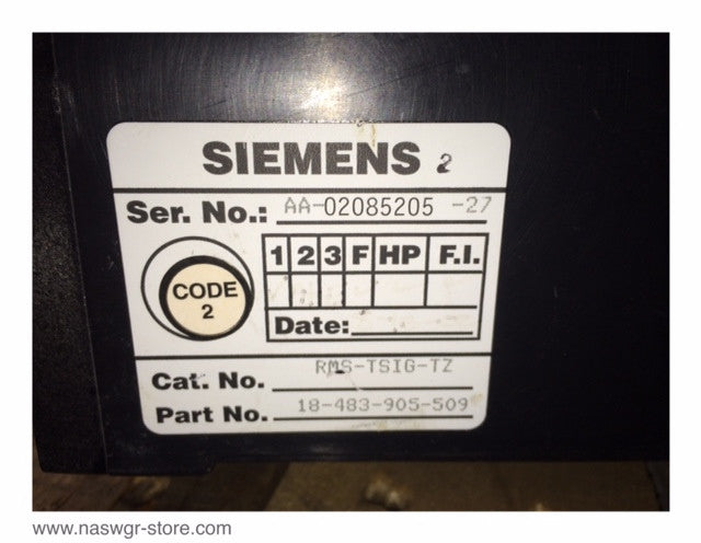 Siemens RLN-1600 Circuit Breaker (M/O,D/O) - 800 Amp
