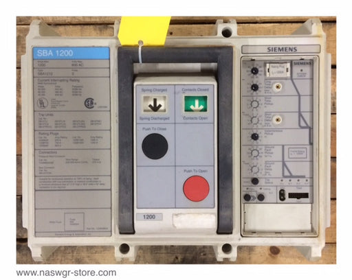Siemens SBA1200 Circuit Breaker (M/O,B/I) - 1200 Amp